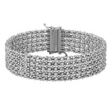 Medium Red Carpet Bracelet in 14K White Gold (14.10 mm) thumbnail 2