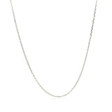 10k White Diamond Cut Cable Link Chain (0.87 mm) thumbnail 2