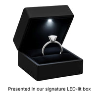 1.50Ct Princess Lab Grown IGI G/VS1 Diamond Ring in 14K White Gold