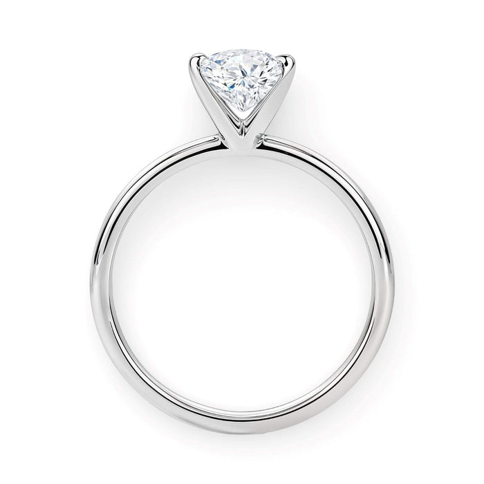 1.50Ct Princess Lab Grown IGI G/VS1 Diamond Ring in 14K White Gold