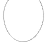 Sterling Silver Rhodium Plated Octagonal Snake Chain (3.00 mm) thumbnail 2