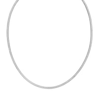 Sterling Silver Rhodium Plated Octagonal Snake Chain (3.00 mm)