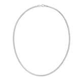 Sterling Silver Rhodium Plated Octagonal Snake Chain (3.00 mm) thumbnail 3