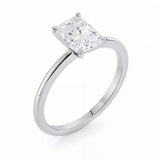 2 Carat Radiant Lab Grown IGI G/VS1 Diamond Solitaire Ring in 10K White Gold thumbnail 2