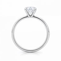 2 Carat Radiant Lab Grown IGI G/VS1 Diamond Solitaire Ring in 10K White Gold