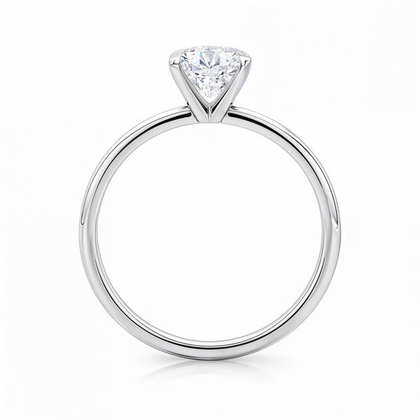 2 Carat Radiant Lab Grown IGI G/VS1 Diamond Solitaire Ring in 10K White Gold