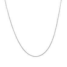 Load image into Gallery viewer, 14k White Gold Diamond Cut Cable Link Chain (0.68 mm)