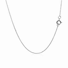 Load image into Gallery viewer, 14k White Gold Diamond Cut Cable Link Chain (0.68 mm)