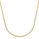 14k Yellow Gold Light Gourmette Chain (2.80 mm) thumbnail 2