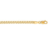 14k Yellow Gold Light Gourmette Chain (2.80 mm) thumbnail 4
