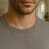 14k Yellow Gold Light Gourmette Chain (2.80 mm) thumbnail 7