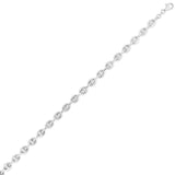 Sterling Silver Rhodium Plated Lite Puffed Mariner Chain (7.80 mm) thumbnail 1