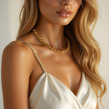 14k Yellow Gold Bead Chain (7mm) thumbnail 4