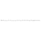 Sterling Silver Rhodium Plated Bead Necklace thumbnail 3