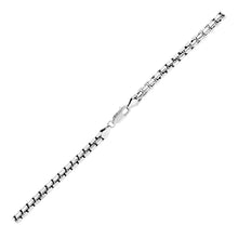 Load image into Gallery viewer, Sterling Silver Rhodium Plated Round Box Chain (5.20 mm)