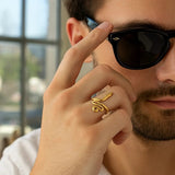 Snake Ring in 14K Yellow Gold (2.00 mm) thumbnail 5