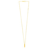14K Yellow Gold Helium Initial I Pendant thumbnail 2