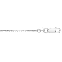 Sterling Silver Rhodium Plated Round Cable Chain (1.80 mm)