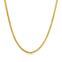 14k Yellow Gold Solid Round Box Chain 1.6 mm