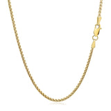14k Yellow Gold Solid Round Box Chain (1.60 mm) thumbnail 3