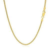 14k Yellow Gold Solid Round Box Chain 1.6 mm