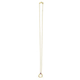 Amethyst Baguette Heart Necklace in 14K Yellow Gold thumbnail 2