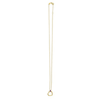 Amethyst Baguette Heart Necklace in 14K Yellow Gold