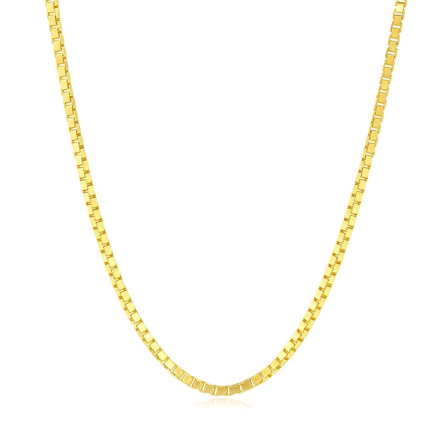 14K Yellow Gold Classic Box Chain (1.7 mm)
