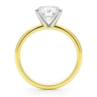 5 Carat Radiant Lab Grown IGI G/VS1 Diamond Solitaire Ring in 10K Yellow Gold