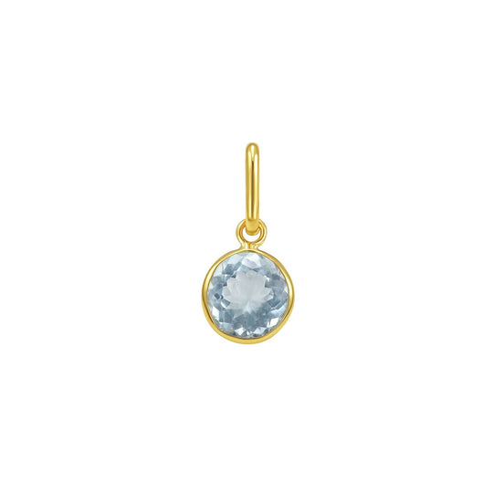 14K yellow gold initial Z charm pendant with polished loop bail