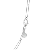 14k White Gold Wire Paperclip Chain (2.7mm)