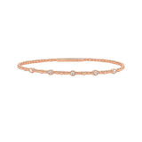 Classic 14K Rose Gold Beaded Bracelet thumbnail 1