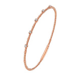 Classic 14K Rose Gold Beaded Bracelet thumbnail 2