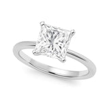 3 Carat Princess Lab Grown IGI G/VS1 Diamond Solitaire Ring in 10K White Gold thumbnail 1