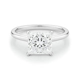3 Carat Princess Lab Grown IGI G/VS1 Diamond Solitaire Ring in 10K White Gold thumbnail 3