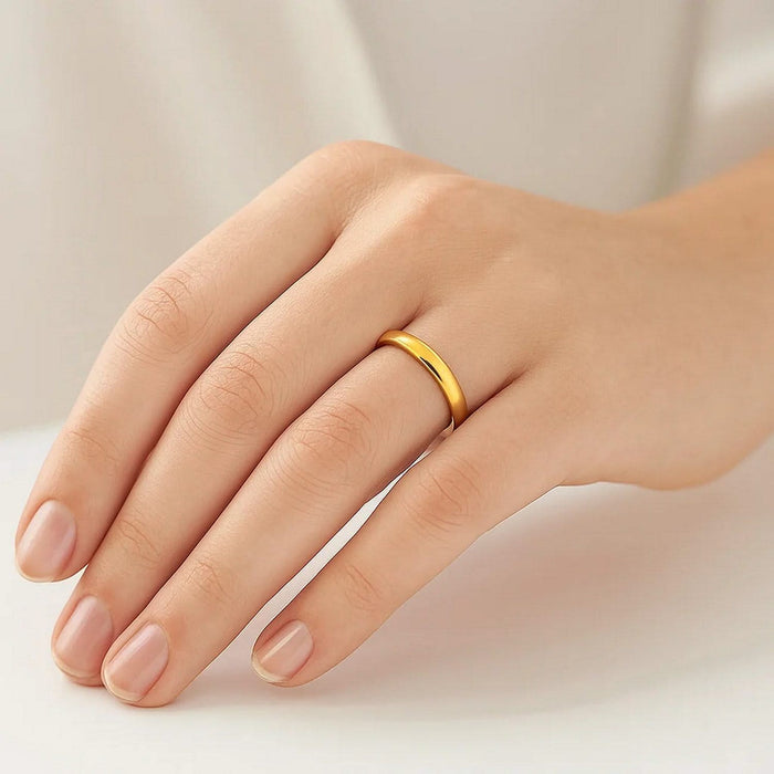 14k Yellow Gold Comfort Fit Wedding Band(3.00 mm)