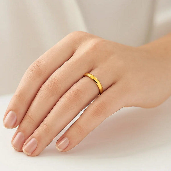 14k Yellow Gold Comfort Fit Wedding Band(3.00 mm)
