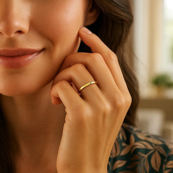 14k Yellow Gold Comfort Fit Wedding Band(3.00 mm)