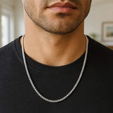 14k White Gold Solid Round Box Chain (2.5 mm) thumbnail 10