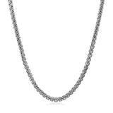 14k White Gold Solid Round Box Chain (2.5 mm) thumbnail 2