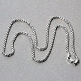 14k White Gold Solid Round Box Chain (2.5 mm) thumbnail 5