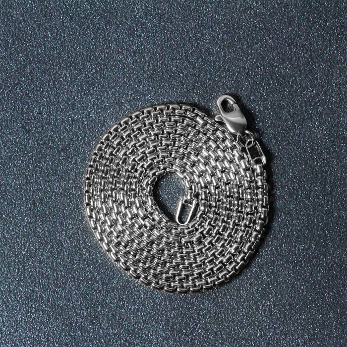 14k White Gold Solid Round Box Chain (2.5 mm)