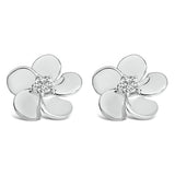 10K Gold 1/3 Cttw Lab Grown Diamond Flower Petal Stud Earrings-1 thumbnail 2