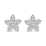10K Gold 1/2 Cttw Lab Grown Diamond Star Stud Earrings-1 thumbnail 2