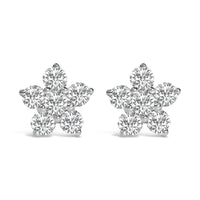 10K Gold 1/2 Cttw Lab Grown Diamond Star Stud Earrings