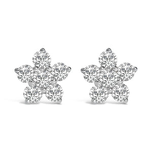 10K Gold 1/2 Cttw Lab Grown Diamond Star Stud Earrings-1