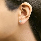 10K Gold 1/2 Cttw Lab Grown Diamond Star Stud Earrings-4 thumbnail 5