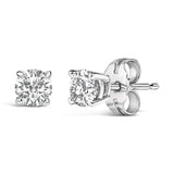 14K Gold 1/2 Cttw Lab Grown Diamond Solitaire Stud Earrings-3 thumbnail 4