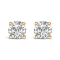 14K Gold 1/2 Cttw Lab Grown Diamond Solitaire Stud Earrings-0