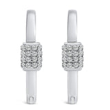 10K Gold 3/8 Cttw Lab Grown Diamond Heart Shaped Huggie Hoop Earrings-1 thumbnail 2